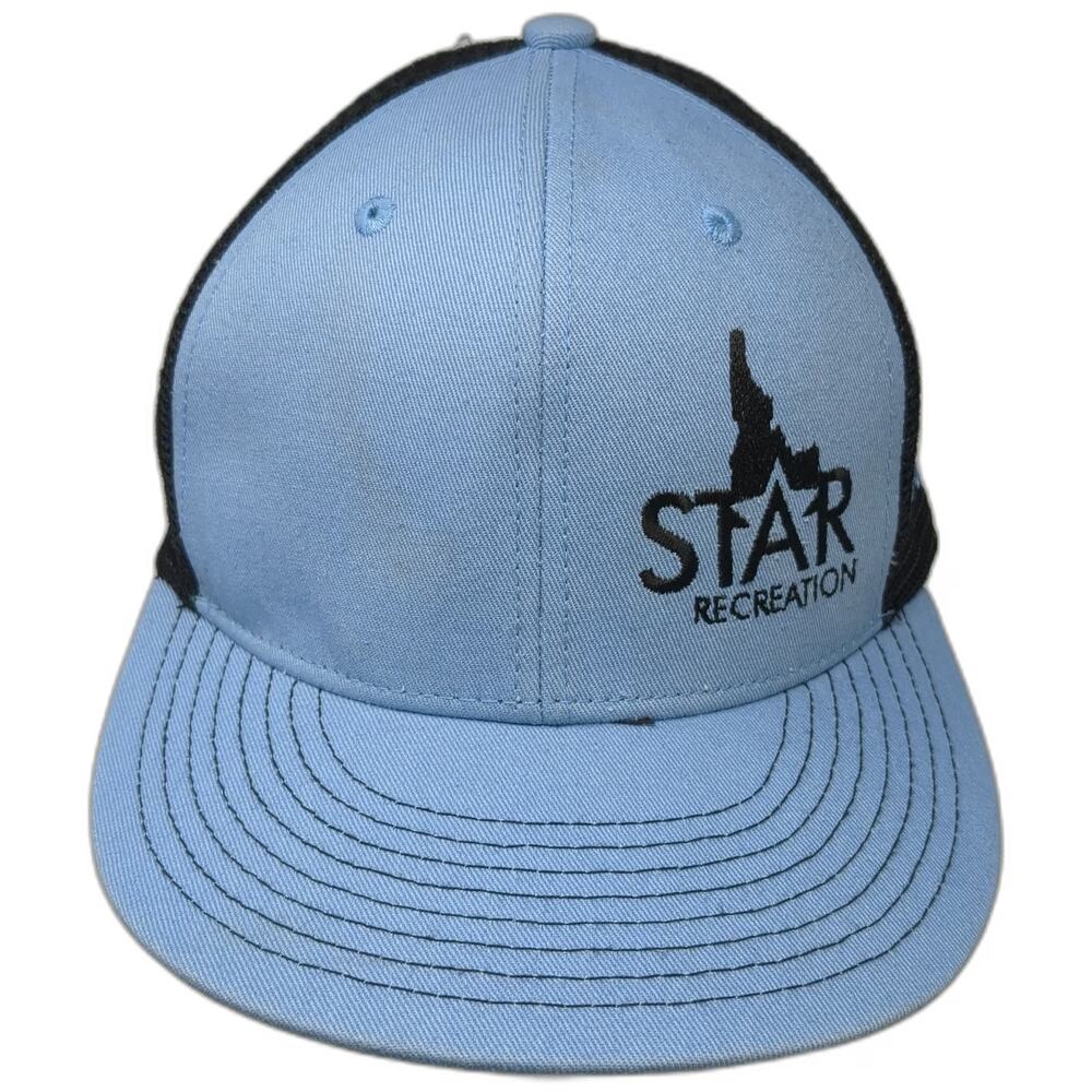 Champro Trucker Hat Blue One Size Snapback Idaho Star Recreation Coach Mesh